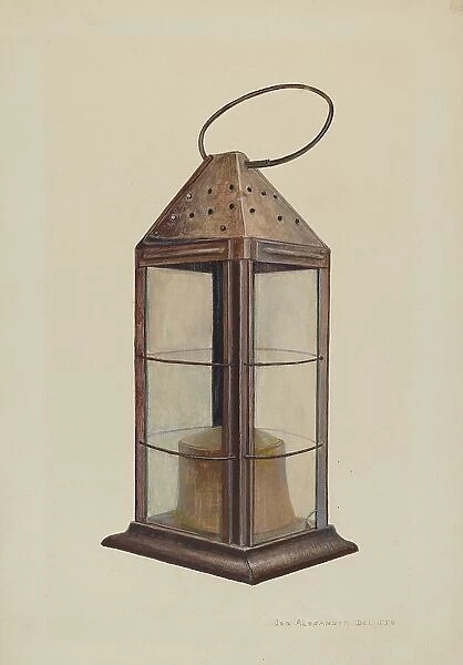 Lantern, c. 1940. Creator: George H. Alexander