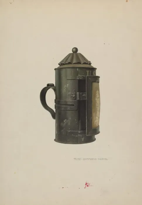 Framed Print : Lantern, c. 1940. Creator: Rose Campbell-Gerke Framed Print : Lantern, c. 1940. Creator: Rose Campbell-Gerke