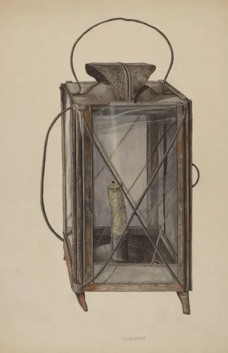 Framed Print : Lantern for Candle, 1935 / 1942. Creator: Albert Geuppert Framed Print : Lantern for Candle, 1935 / 1942. Creator: Albert Geuppert