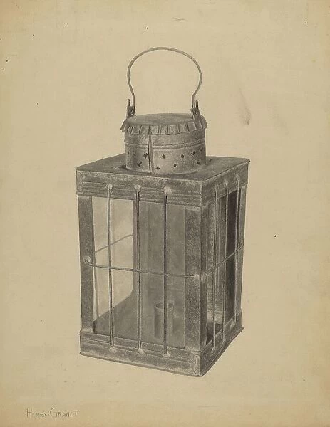 Lantern for Candle, 1935 / 1942. Creator: Henry Granet