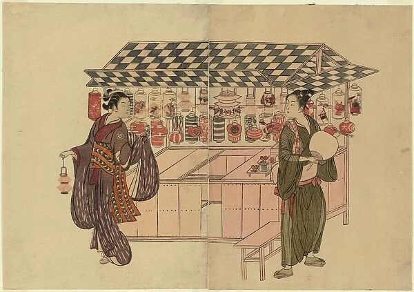 The Lantern Shop, c. 1765. Creator: Suzuki Harunobu