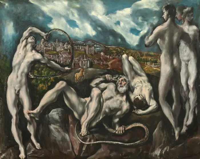 Framed Print : Laocoon, Between 1610 and 1614. Creator: El Greco, Dominico (1541-1614) Framed Print : Laocoon, Between 1610 and 1614. Creator: El Greco, Dominico (1541-1614)