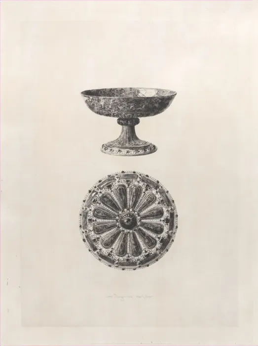 Framed Print : Lapis Lazuli Cup, 1868. Creator: Jules-Ferdinand Jacquemart Framed Print : Lapis Lazuli Cup, 1868. Creator: Jules-Ferdinand Jacquemart