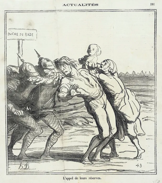 Framed Print : L'Appel de leurs reserves, 1870. Creator: Honore Daumier. L'Appel de leurs reserves, 1870. Creator: Honore Daumier Framed Print : L'Appel de leurs reserves, 1870. Creator: Honore Daumier. L'Appel de leurs reserves, 1870. Creator: Honore Daumier