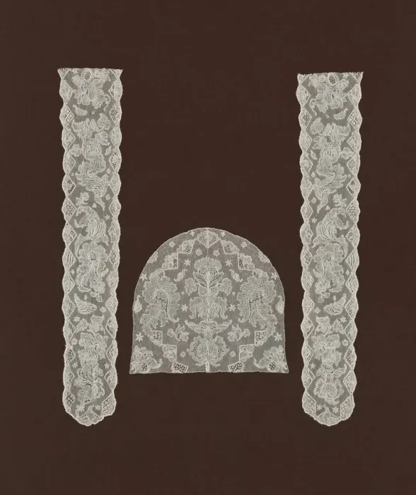 Framed Print : Lappets and Cap Crown, Flanders, 1740s / 50s. Creator: Unknown Framed Print : Lappets and Cap Crown, Flanders, 1740s / 50s. Creator: Unknown