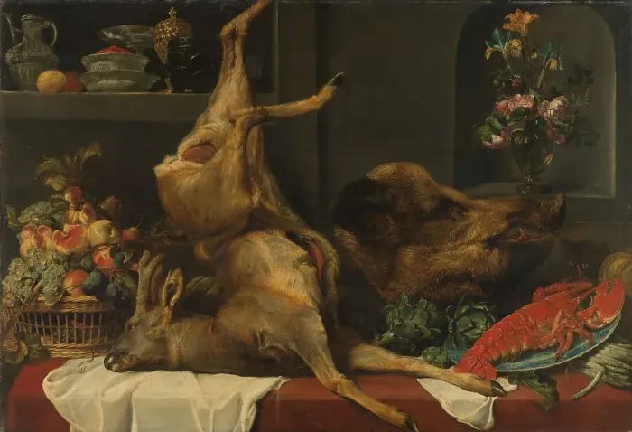 Framed Print : Larder Still life, c.1616-c.1625. Creator: Frans Snyders Framed Print : Larder Still life, c.1616-c.1625. Creator: Frans Snyders