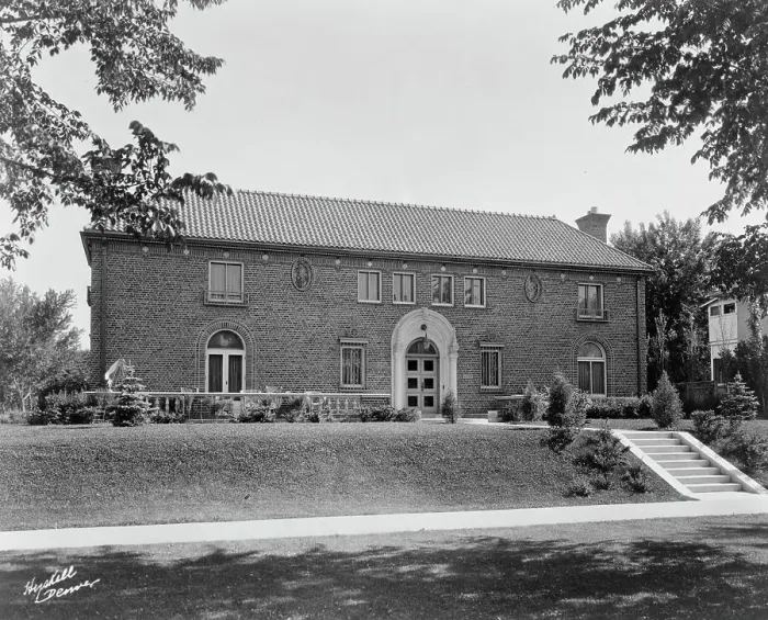 Framed Print : Large, brick residence at 4050 Mt. View Blvd. Denver, Colorado, designed by... c1903 - 1923. Creator: Roy C. Hyskell Framed Print : Large, brick residence at 4050 Mt. View Blvd. Denver, Colorado, designed by... c1903 - 1923. Creator: Roy C. Hyskell