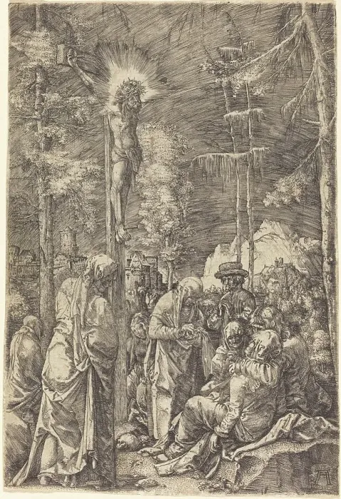 Framed Print : The Large Crucifixion, c. 1515 / 1517. Creator: Albrecht Altdorfer Framed Print : The Large Crucifixion, c. 1515 / 1517. Creator: Albrecht Altdorfer