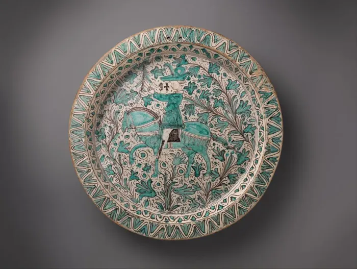 Framed Print : Large Dish, Italian, ca. 1420. Creator: Unknown