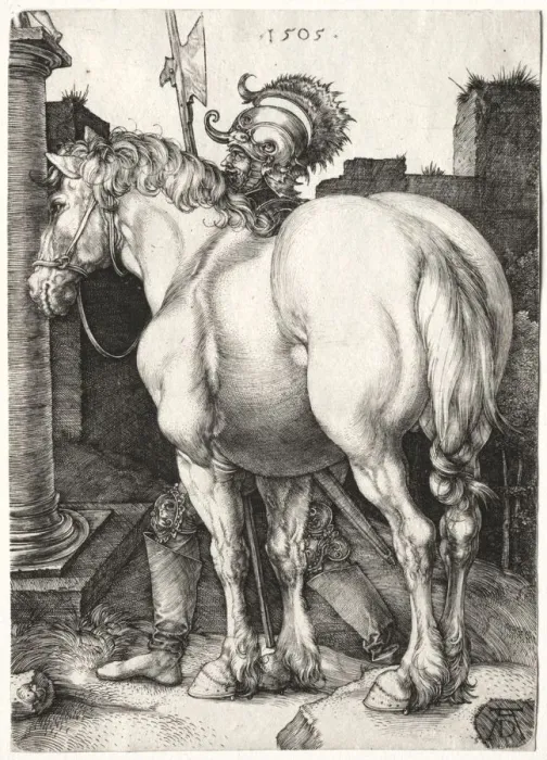 Framed Print : The Large Horse, 1505. Creator: Albrecht Dürer (German, 1471-1528) Framed Print : The Large Horse, 1505. Creator: Albrecht Dürer (German, 1471-1528)
