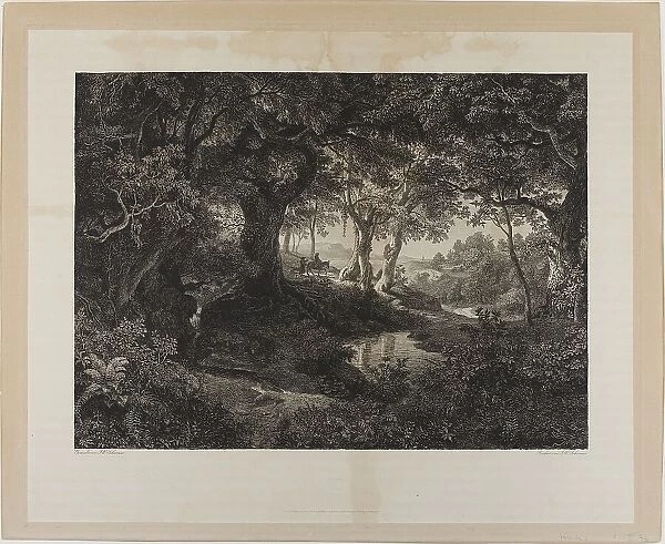 The Large Italian Landscape, 1841. Creator: Johann Wilhelm Schirmer