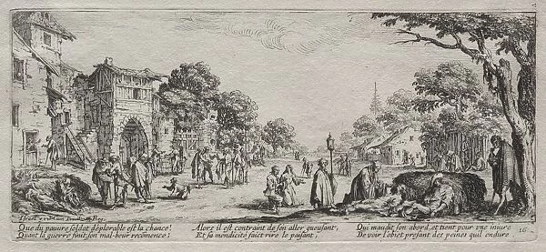The Large Miseries of War: The Beggars and the Dying, 1633. Creator: Jacques Callot (French