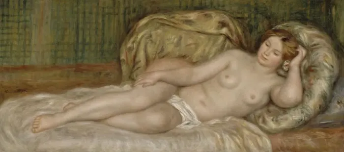 Framed Print : Large Nude (Grand nu), 1907. Artist: Renoir, Pierre Auguste (1841-1919) Framed Print : Large Nude (Grand nu), 1907. Artist: Renoir, Pierre Auguste (1841-1919)