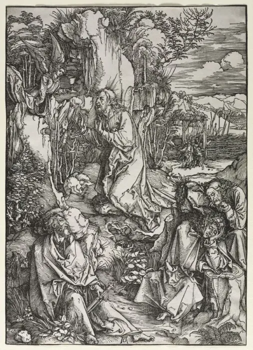 Framed Print : The Large Passion: Christ on the Mount of Olives, c. 1497-1500. Creator: Albrecht Dürer Framed Print : The Large Passion: Christ on the Mount of Olives, c. 1497-1500. Creator: Albrecht Dürer