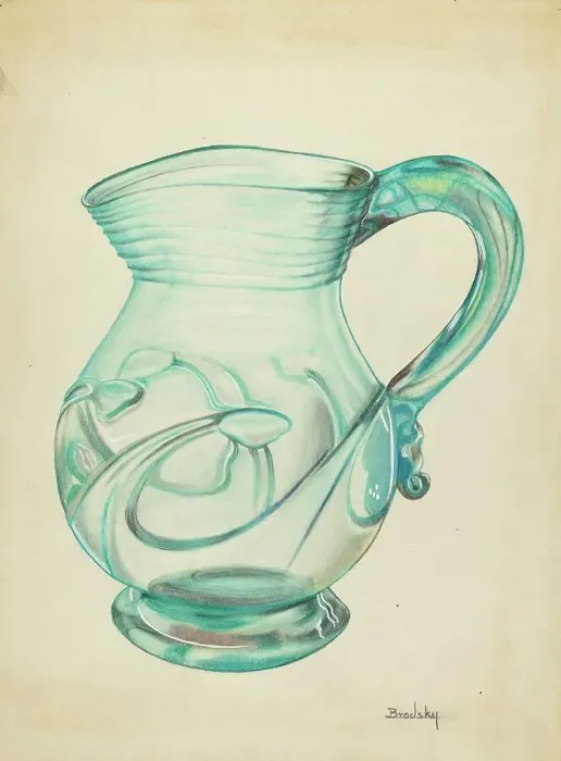 Framed Print : Large Pitcher, 1935 / 1942. Creator: S. Brodsky Framed Print : Large Pitcher, 1935 / 1942. Creator: S. Brodsky