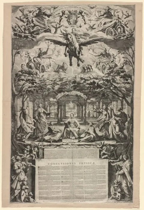 Framed Print : The Large Thesis, 1625. Creator: Jacques Callot (French, 1592-1635) Framed Print : The Large Thesis, 1625. Creator: Jacques Callot (French, 1592-1635)