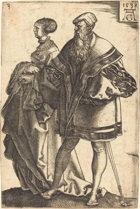 Framed Print : Large Wedding Dancers, 1538. Creator: Heinrich Aldegrever Framed Print : Large Wedding Dancers, 1538. Creator: Heinrich Aldegrever