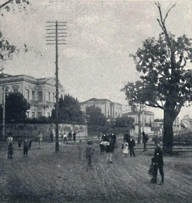 Framed Print : Largo da Republica, 1895. Artist: Oscar Ernheim Framed Print : Largo da Republica, 1895. Artist: Oscar Ernheim