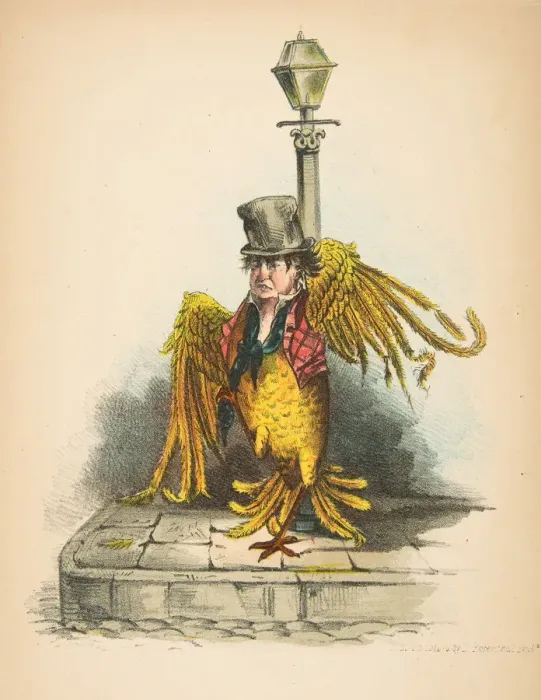 Framed Print : Lark, from The Comic Natural History of the Human Race, 1851 Framed Print : Lark, from The Comic Natural History of the Human Race, 1851
