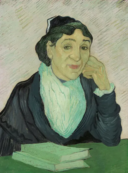 Framed Print : L'Arlésienne (Portrait of Madame Ginoux), 1890. Creator: Gogh, Vincent, van (1853-1890) Framed Print : L'Arlésienne (Portrait of Madame Ginoux), 1890. Creator: Gogh, Vincent, van (1853-1890)