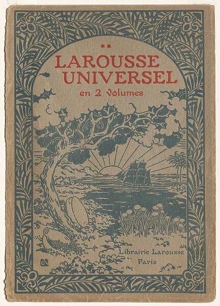Larousse Universal: Cover (Le Larousse Universel). Creator: Georges Auriol (French