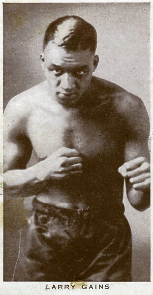 Larry Gains, Canadian boxer, 1938