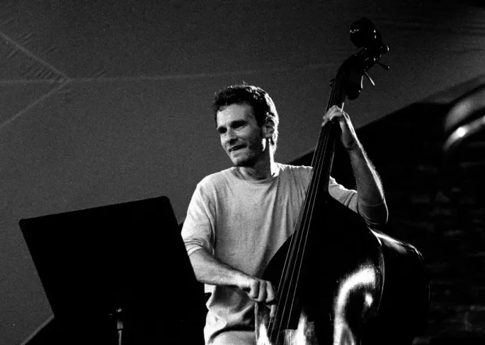 Framed Print : Larry Grenadier, Brecon Jazz Festival, Brecon, Powys, Wales, Aug 1999. Artist: Brian O Connor Framed Print : Larry Grenadier, Brecon Jazz Festival, Brecon, Powys, Wales, Aug 1999. Artist: Brian O Connor