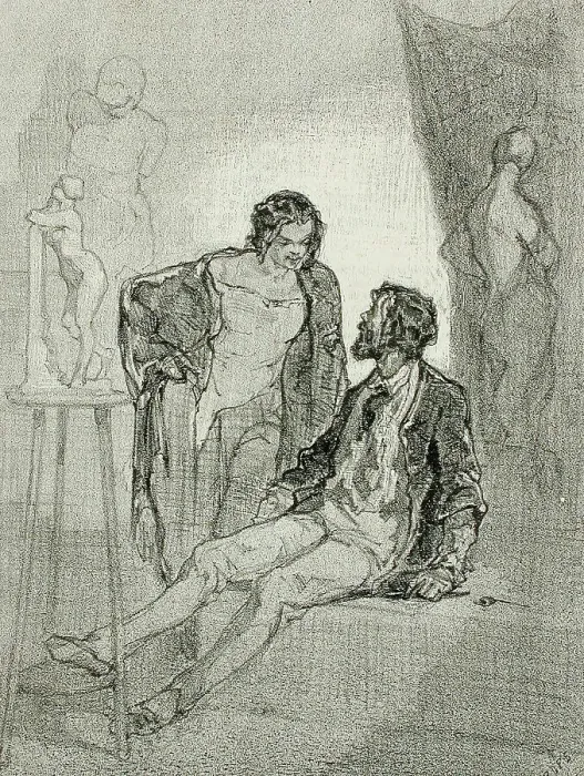 Framed Print : L'Art, 1856. Creator: Félicien Rops Framed Print : L'Art, 1856. Creator: Félicien Rops