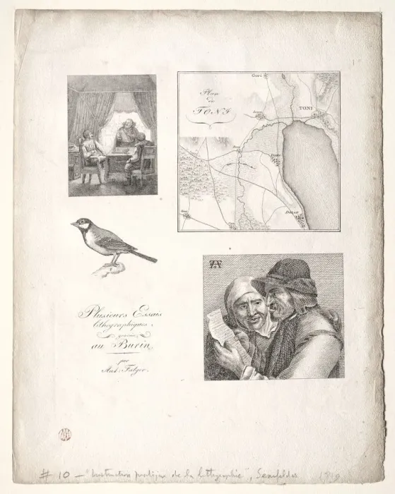 Framed Print : Lart de la litographie: Four Subjects after Falger. Creator: Alois Senefelder (German, 1771-1834) Framed Print : Lart de la litographie: Four Subjects after Falger. Creator: Alois Senefelder (German, 1771-1834)