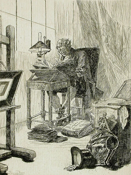 L'Art moderne ou la lecture du grimoire, 1879. Creator: Félicien Rops