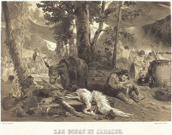 Las Bodas de Camacho, c. 1855. Creator: Célestin Nanteuil