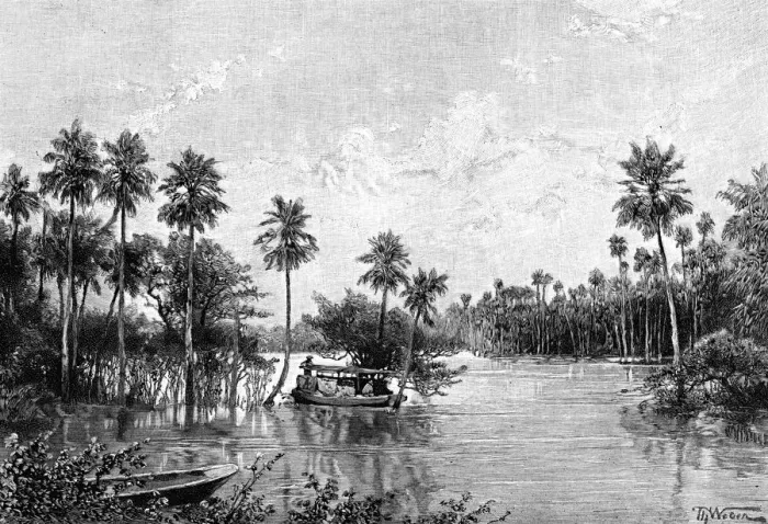 Framed Print : Las Palmes Lagunas, near the mouth of the Pilcomayo, 1895 Framed Print : Las Palmes Lagunas, near the mouth of the Pilcomayo, 1895