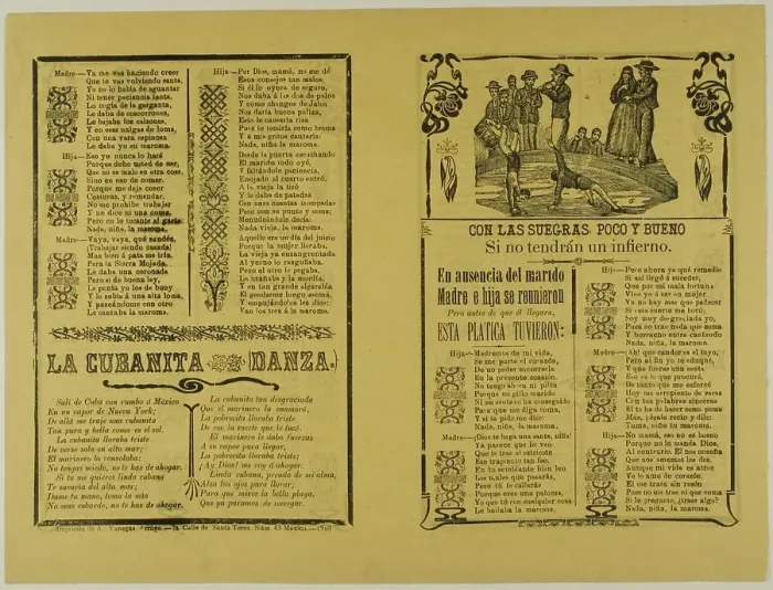 Framed Print : Con las suegras, poco y bueno (With the Mother-in-Laws, Little and Good), n.d. Creator: Manuel Manilla Framed Print : Con las suegras, poco y bueno (With the Mother-in-Laws, Little and Good), n.d. Creator: Manuel Manilla