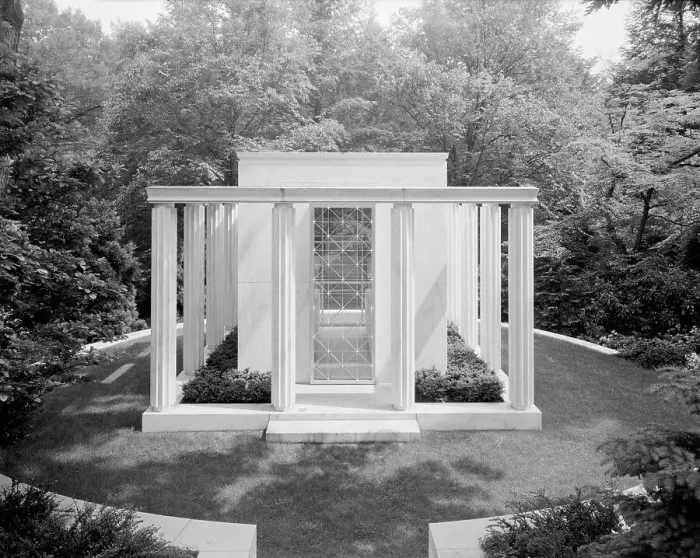 Framed Print : Lasker Mausoleum, Sleepy Hollow Cemetery, North Tarrytown, New York, 1956. Creator: Gottscho-Schleisner, Inc Framed Print : Lasker Mausoleum, Sleepy Hollow Cemetery, North Tarrytown, New York, 1956. Creator: Gottscho-Schleisner, Inc