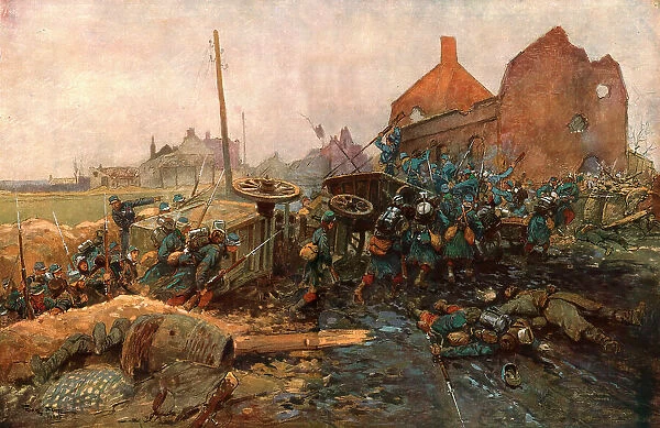 'L'Assaut de Vermelles, 1914. Creator: Georges Bertin Scott