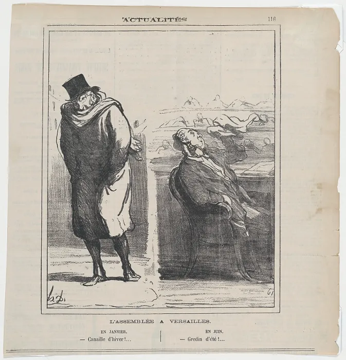 Framed Print : L'Assemblee a Versailles, 1872. Creator: Honore Daumier. L'Assemblee a Versailles, 1872. Creator: Honore Daumier Framed Print : L'Assemblee a Versailles, 1872. Creator: Honore Daumier. L'Assemblee a Versailles, 1872. Creator: Honore Daumier