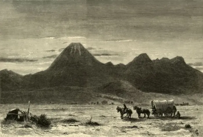 Framed Print : Lassens Butte, Sacramento Valley, 1872. Creator: Alfred Harral Framed Print : Lassens Butte, Sacramento Valley, 1872. Creator: Alfred Harral