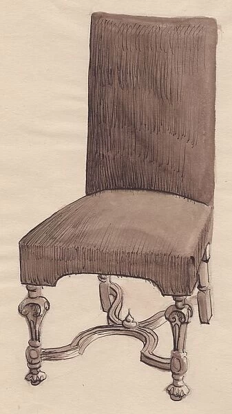 Late 17th century chair, (1951). Creator: Shirley Markham