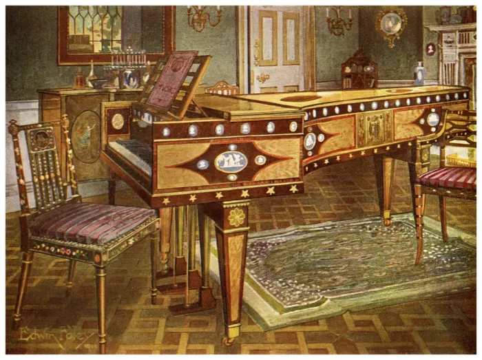 Framed Print : Late 18th century decorative furniture, 1911-1912. Artist: Edwin Foley Framed Print : Late 18th century decorative furniture, 1911-1912. Artist: Edwin Foley