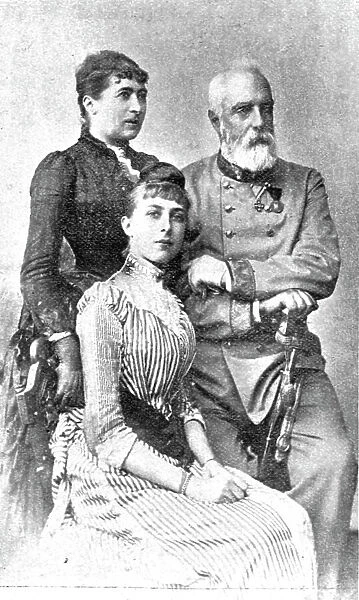 The Late Archduke Henry of Austria and his Wife (and Daughter), 1891. Creator: GVD Lippe
