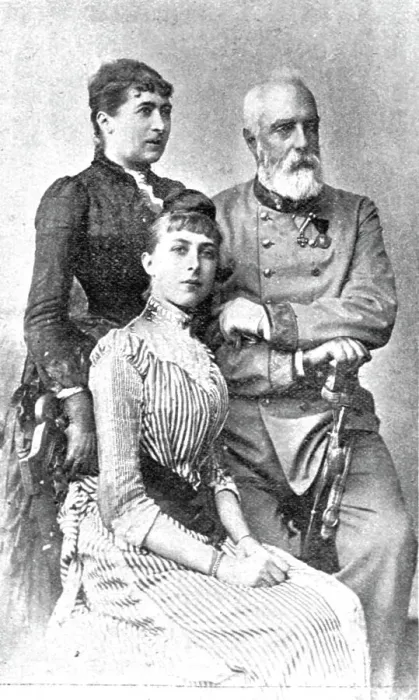Framed Print : The Late Archduke Henry of Austria and his Wife (and Daughter), 1891. Creator: GVD Lippe Framed Print : The Late Archduke Henry of Austria and his Wife (and Daughter), 1891. Creator: GVD Lippe