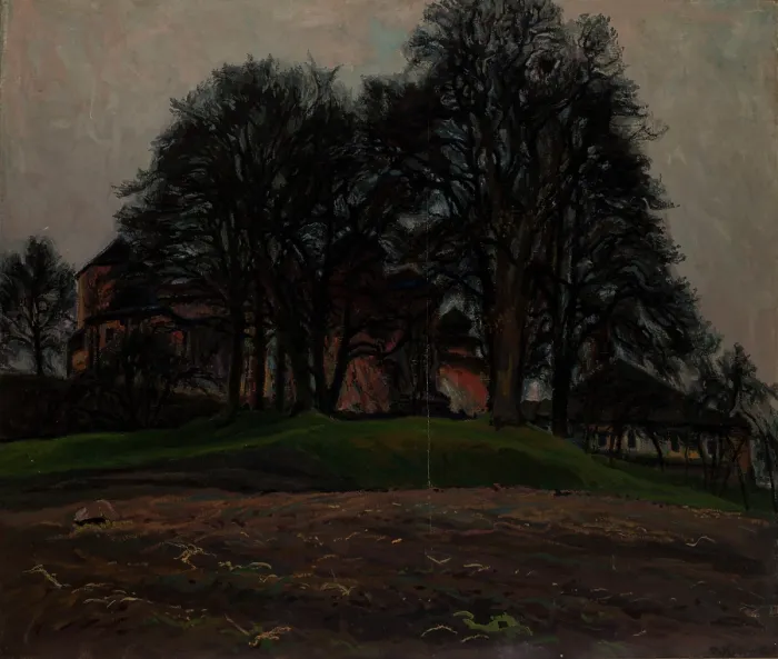 Framed Print : Late Autumn, 1899. Creator: Stanislaus Kamocki Framed Print : Late Autumn, 1899. Creator: Stanislaus Kamocki