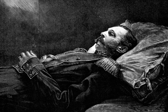 Framed Print : The late Emperor Alexander II. of Russia after death, 1881. Creator: R&E Taylor Framed Print : The late Emperor Alexander II. of Russia after death, 1881. Creator: R&E Taylor