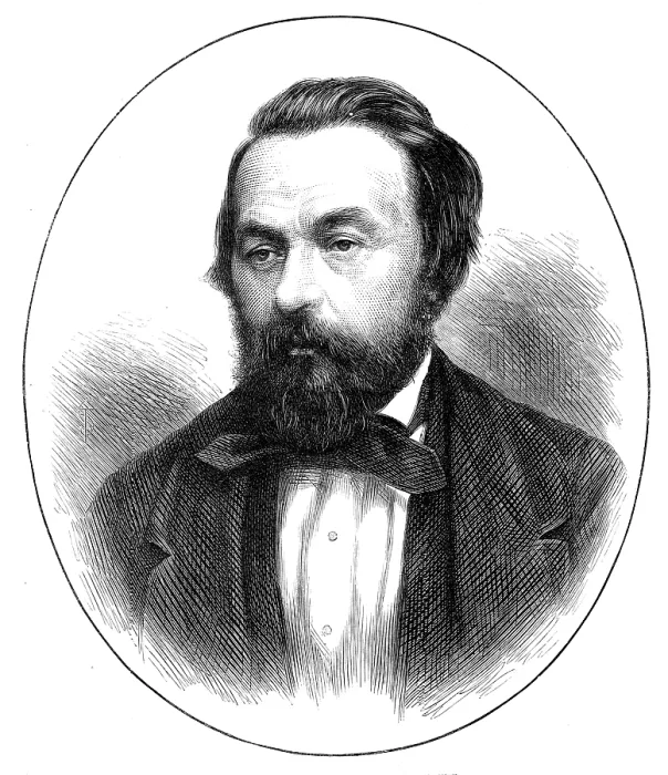 Framed Print : The late Mr. Owen Jones, decorative artist, 1874. Creator: Unknown Framed Print : The late Mr. Owen Jones, decorative artist, 1874. Creator: Unknown