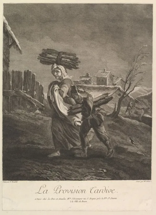 Framed Print : The Late Provision, 1771. Creator: Philippe Triere Framed Print : The Late Provision, 1771. Creator: Philippe Triere