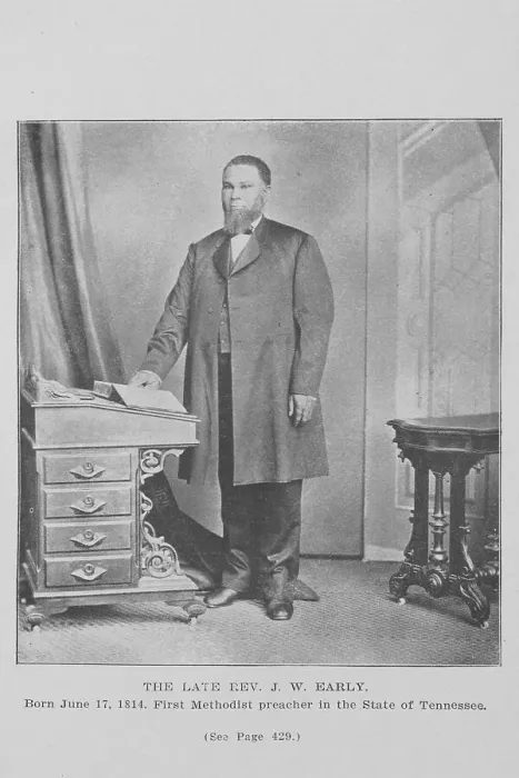 Framed Print : The late Rev. J.W. Early; Born June 17, 1814; First Methodist preacher in the State of Tenn... 1907 Creator: Unknown Framed Print : The late Rev. J.W. Early; Born June 17, 1814; First Methodist preacher in the State of Tenn... 1907 Creator: Unknown