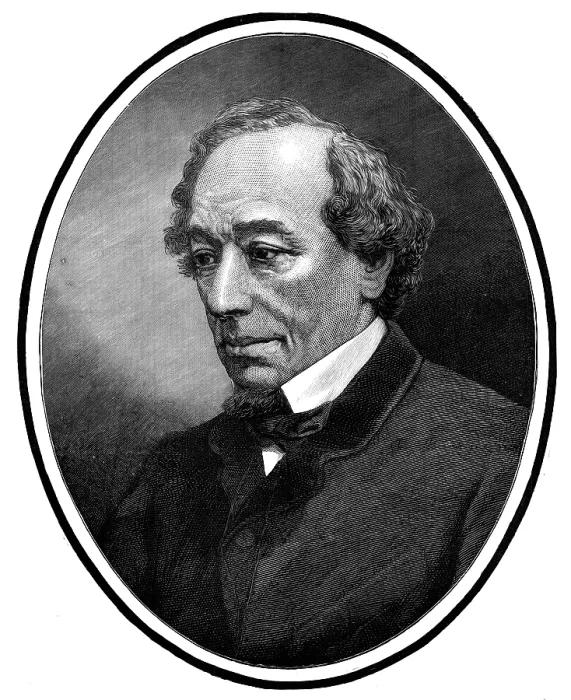 Framed Print : The late Right Hon. the Earl of Beaconsfield, K.G. 1881. Creator: Unknown