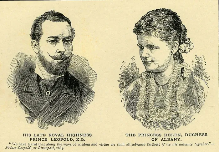 Framed Print : His Late Royal Highness Prince Leopold...and The Princess Helen... 1880s, (c1897). Creator: Unknown Framed Print : His Late Royal Highness Prince Leopold...and The Princess Helen... 1880s, (c1897). Creator: Unknown