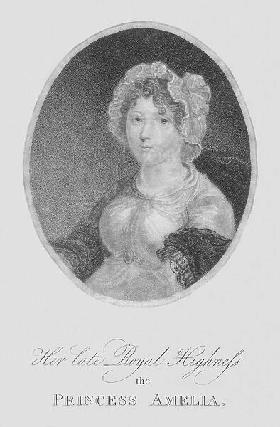 Her late Royal Highness the Princess Amelia, 1810. Creator: Heath