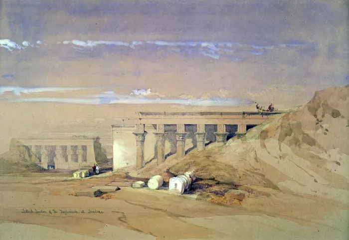 Framed Print : Lateral View of the Temple called Typhonaeum at Dendera, Egypt, 19th century. Artist: David Roberts Framed Print : Lateral View of the Temple called Typhonaeum at Dendera, Egypt, 19th century. Artist: David Roberts